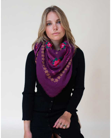 Foulard Kamila couleur prune