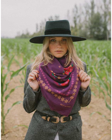 SCARF KAMILA PRUNE