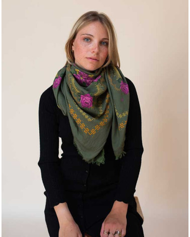 SCARF KAMILA PRUNE