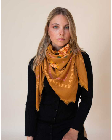 Foulard Kamila couleur ocre