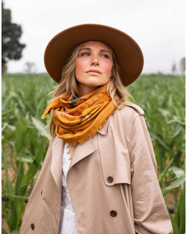 Foulard Kamila couleur ocre